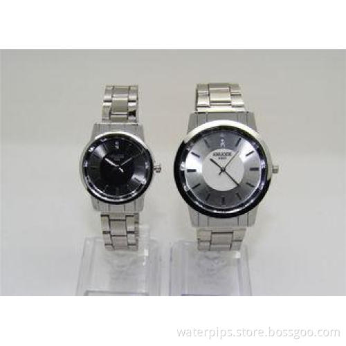 Sun ray dial Couple Wrist Watches Metal Strap , PC21S lover